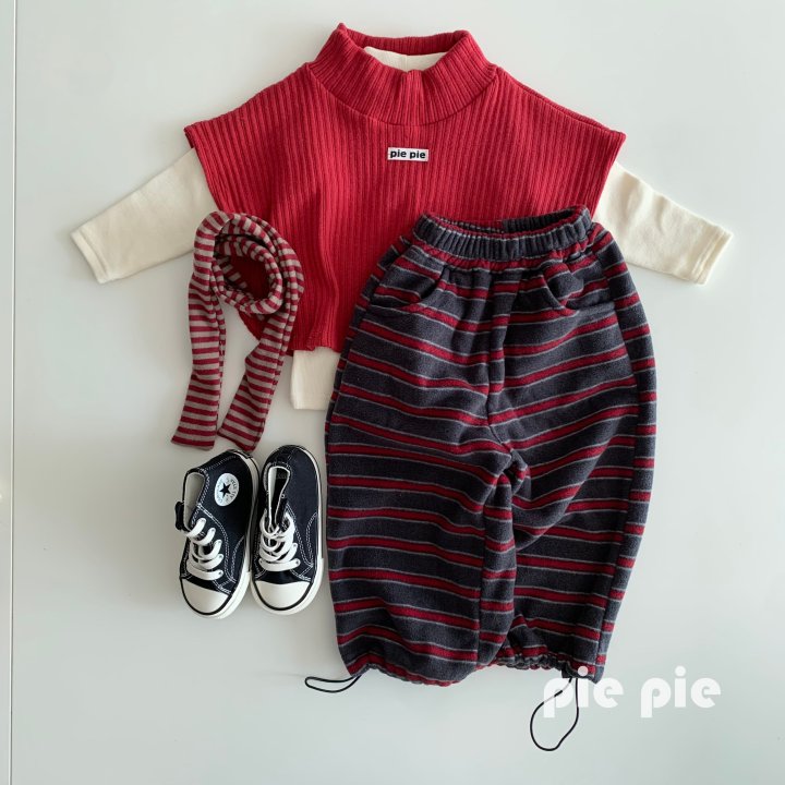 Pie - Korean Children Fashion - #kidsshorts - Shooting Star Stripe Pants - 11