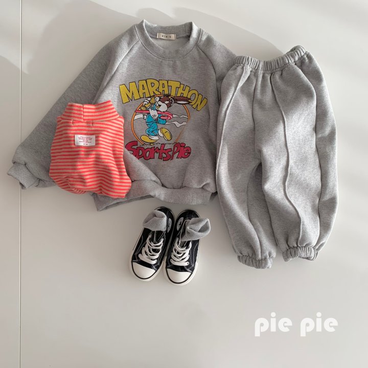 Pie - Korean Children Fashion - #kidsshorts - Run Rabbit Sweatshirt - 3