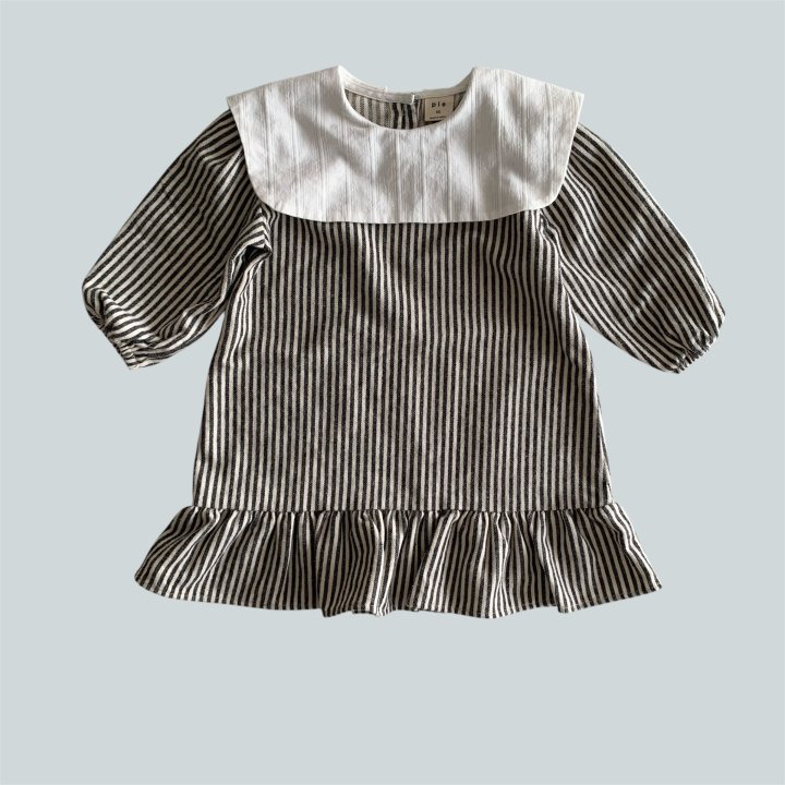 Pie - Korean Children Fashion - #kidzfashiontrend - Pippi Collar One-piece