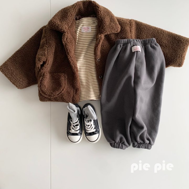 Pie - Korean Children Fashion - #littlefashionista - Teddy Fleece Jacket - 6