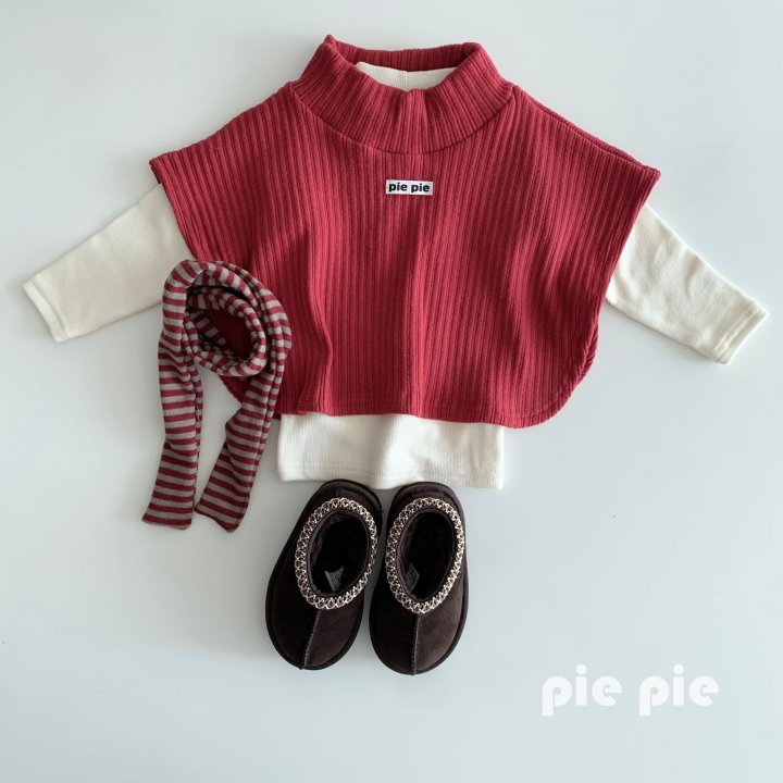 Pie - Korean Children Fashion - #magicofchildhood - Ribbed Turtleneck Cape - 8