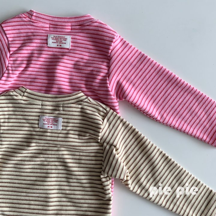 Pie - Korean Children Fashion - #magicofchildhood - Soft Stripe Tee - 7