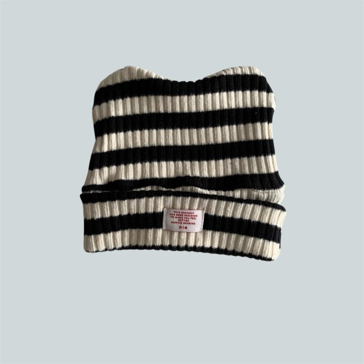 Pie - Korean Children Fashion - #minifashionista - Nyangnyang Stripe Beanie (Winter)