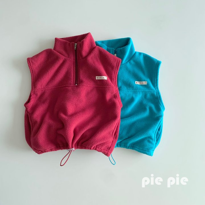Pie - Korean Children Fashion - #minifashionista - Vivid Fleece Vest - 10