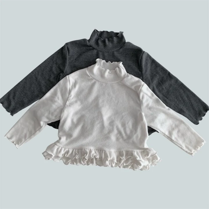 Pie - Korean Children Fashion - #prettylittlegirls - Lily Tiered Turtleneck Tee