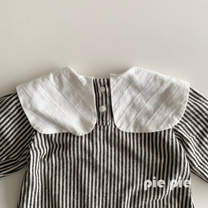 Pie - Korean Children Fashion - #todddlerfashion - Pippi Collar One-piece - 7