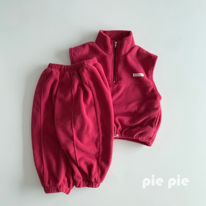 Pie - Korean Children Fashion - #toddlerclothing - Vivid Fleece Jogger Pants - 12
