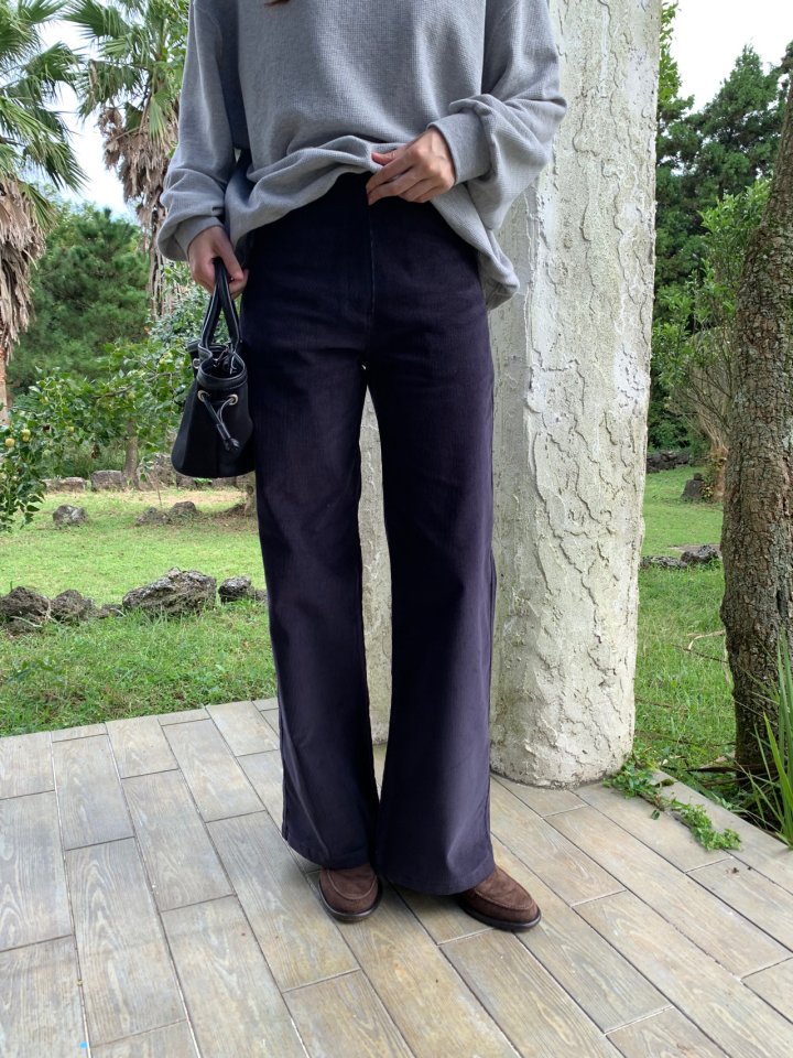 Pomelo - Korean Women Fashion - #momslook - Corduroy Pants - 8