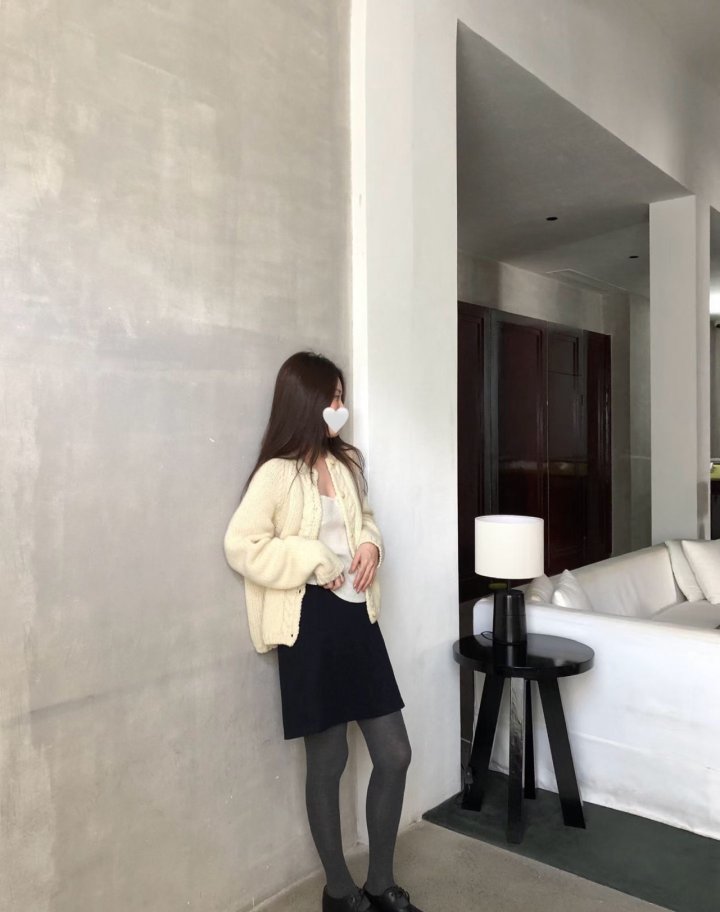 Pomelo - Korean Women Fashion - #momslook - Knitted Cardigan - 8