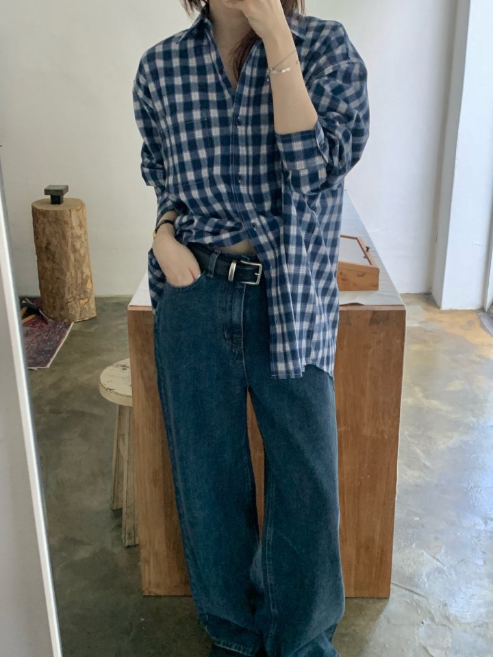 Pomelo - Korean Women Fashion - #momslook - Flow Denim Pants - 7