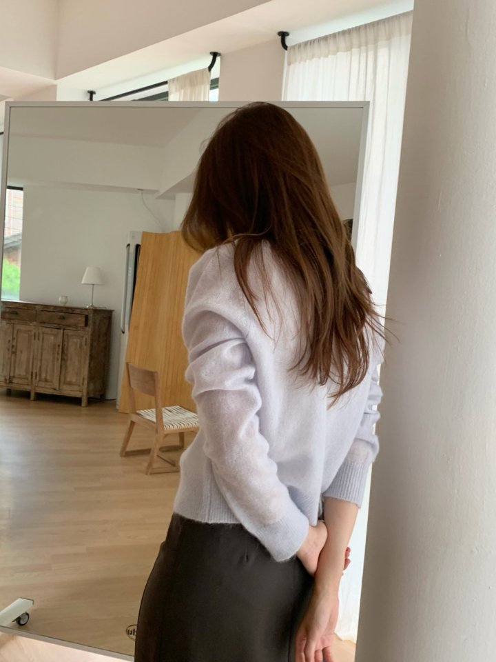 Pomelo - Korean Women Fashion - #momslook - Mute Mohair Cardigan - 2