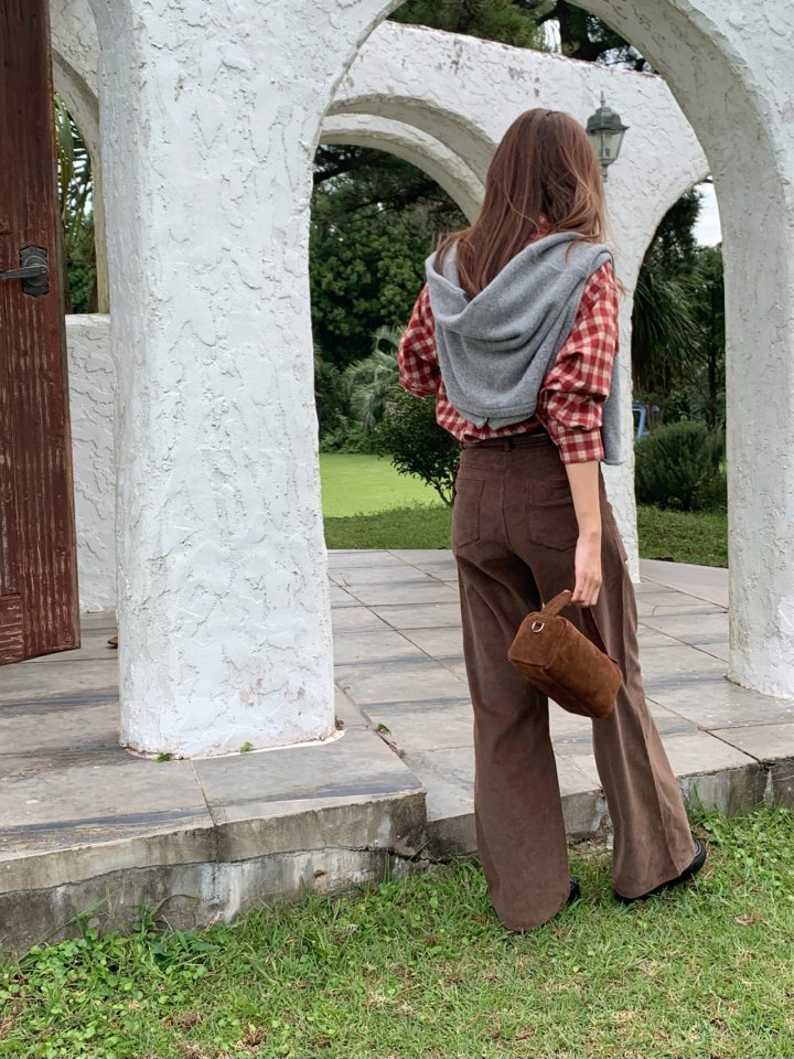 Pomelo - Korean Women Fashion - #shopsmall - Corduroy Pants - 3