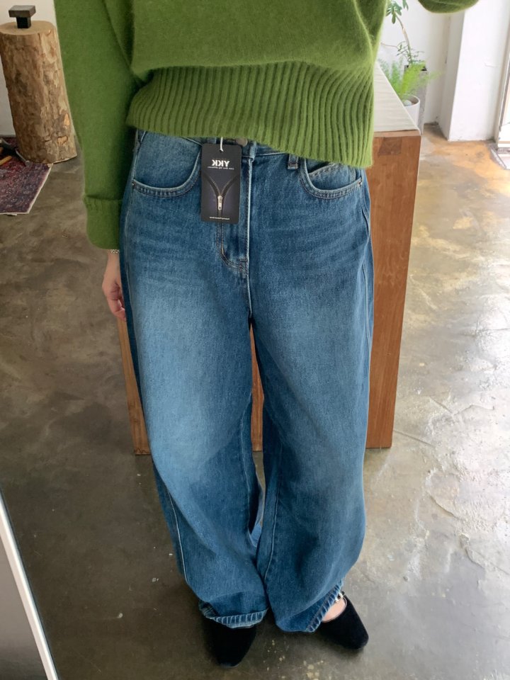 Pomelo - Korean Women Fashion - #shopsmall - Teen Wide Denim Pants