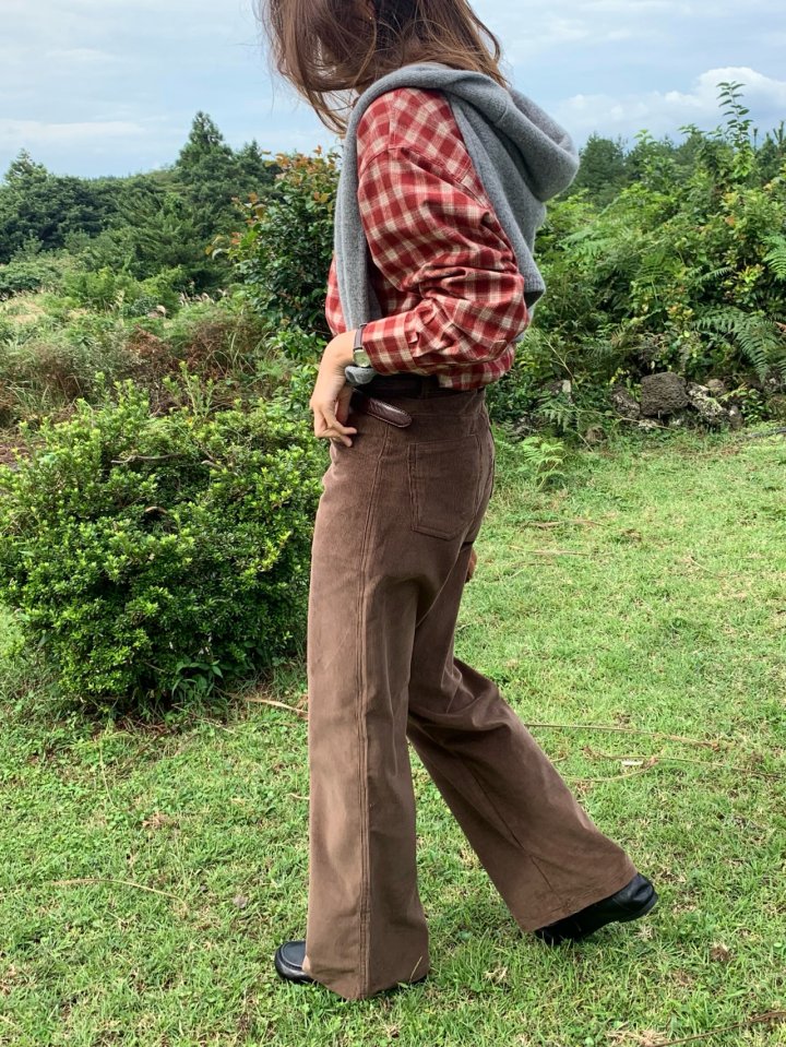 Pomelo - Korean Women Fashion - #thelittlethings - Corduroy Pants - 5
