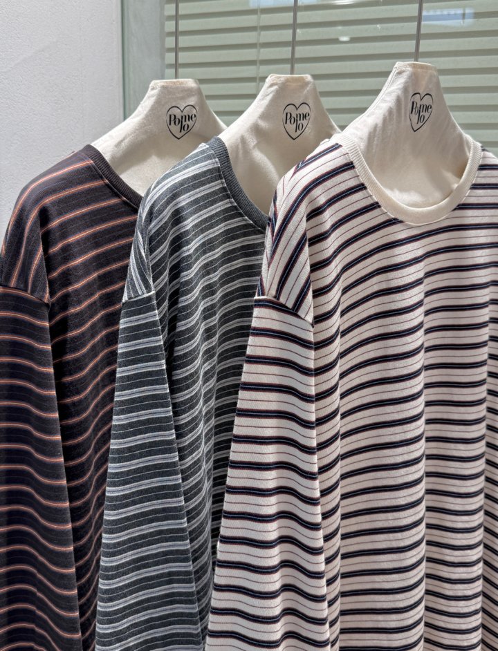 Pomelo - Korean Women Fashion - #womensfashion - Plan Stripe Tee - 10