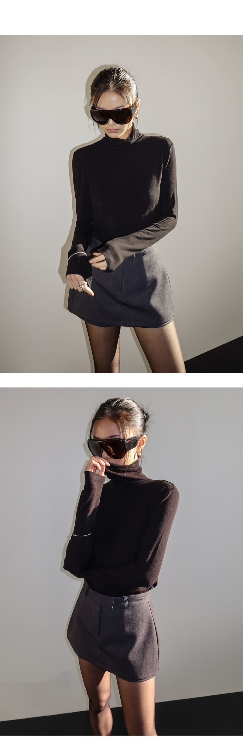 Project Wave - Korean Women Fashion - #womensfashion - Labe Wool Turtleneck Long Sleeve Tee - 4