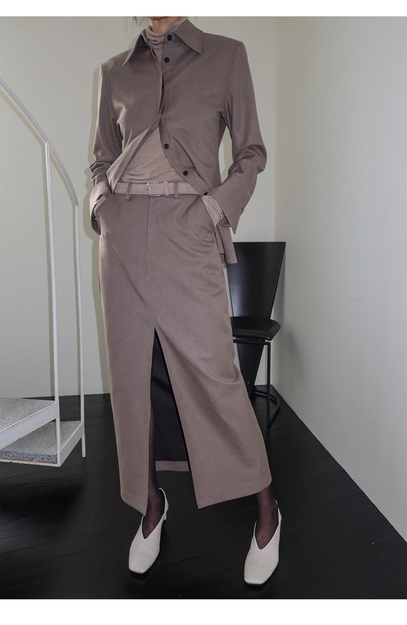 Project Wave - Korean Women Fashion - #momslook - Classy Slim Shirt - 5