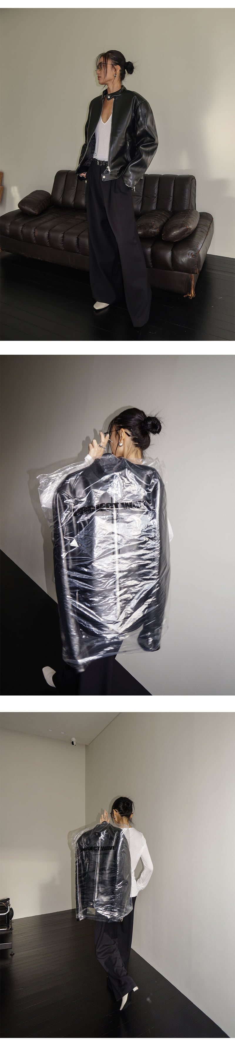 Project Wave - Korean Women Fashion - #momslook - Void Quilting Jacket - 2