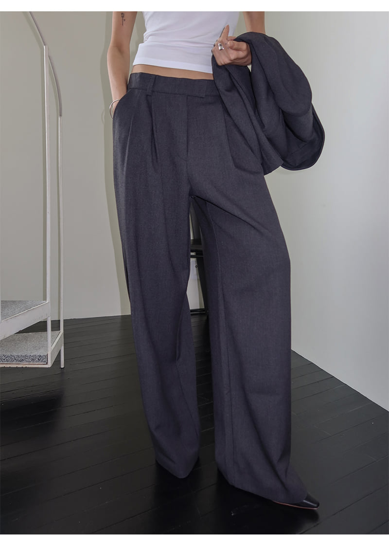Project Wave - Korean Women Fashion - #womensfashion - Sander Wide Slacks - 4
