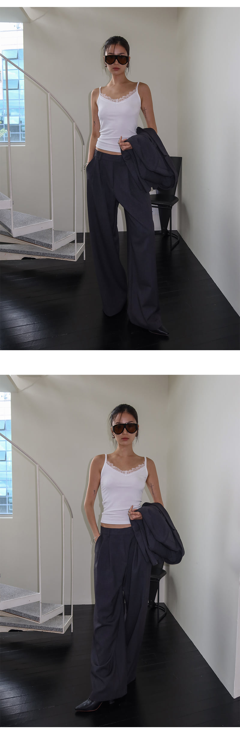 Project Wave - Korean Women Fashion - #womensfashion - Sander Wide Slacks - 3