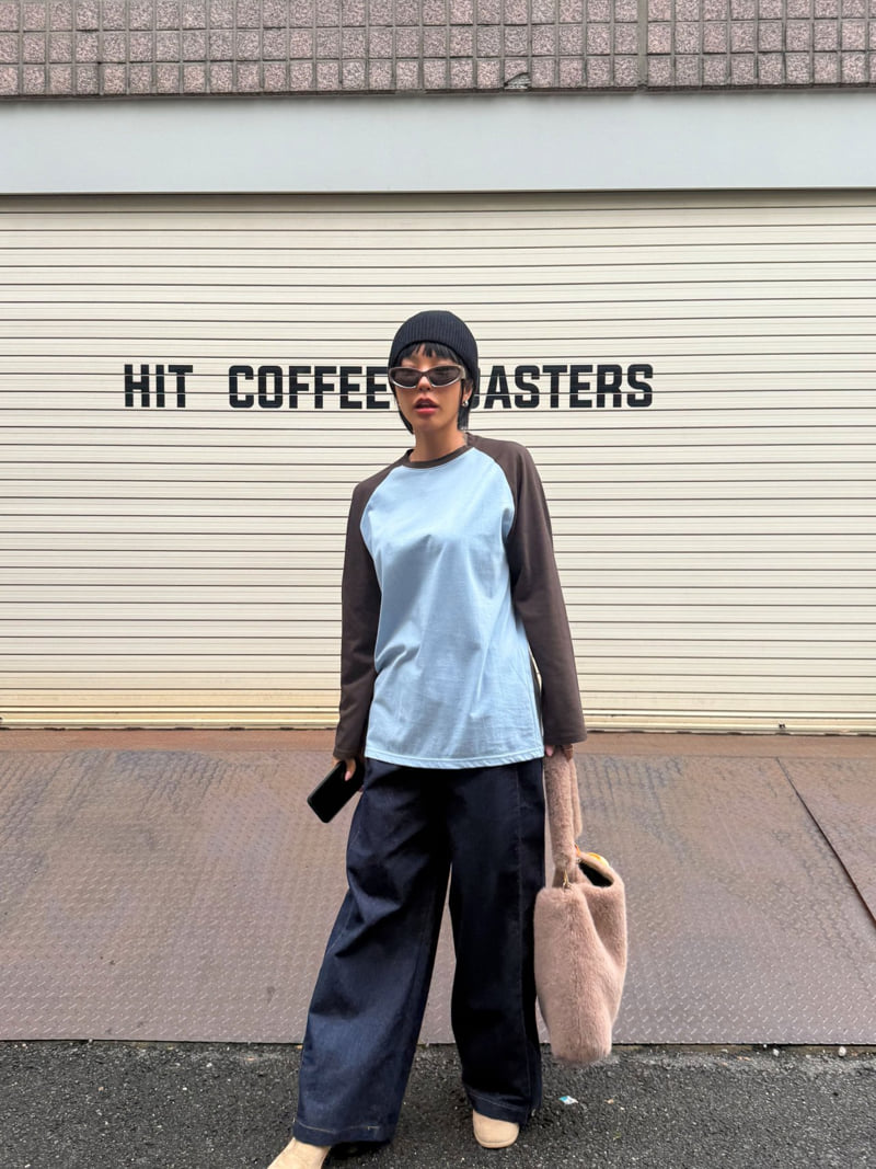 Queensmade - Korean Women Fashion - #momslook - Raglan Boxy Tee - 7