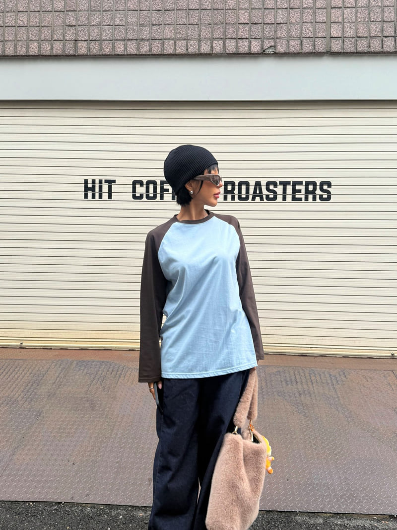 Queensmade - Korean Women Fashion - #momslook - Raglan Boxy Tee - 9