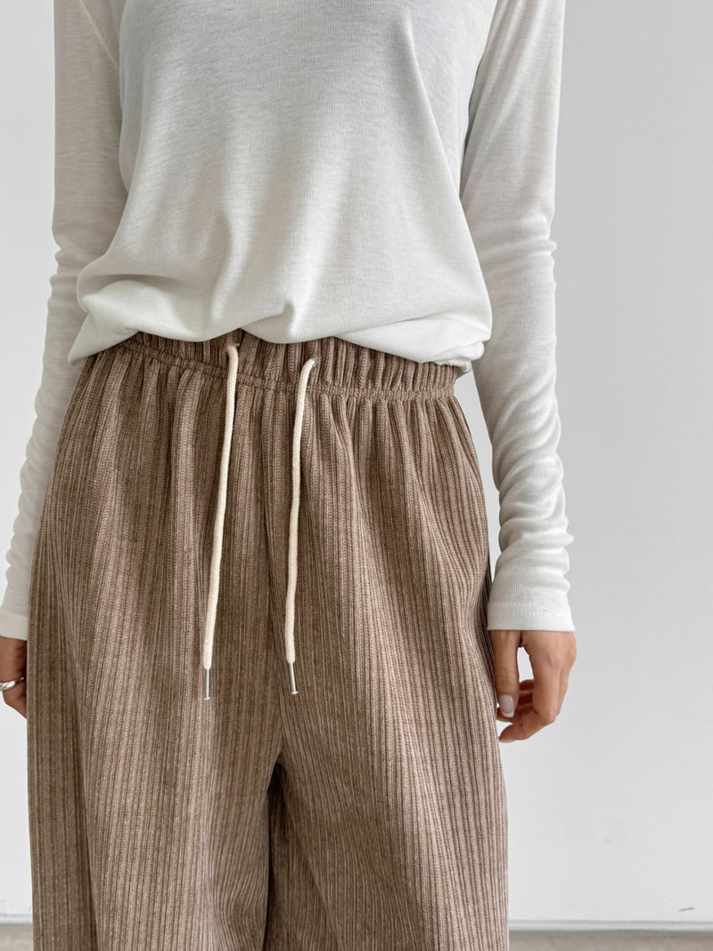 Queensmade - Korean Women Fashion - #momslook - Special Ribbed Pants - 10