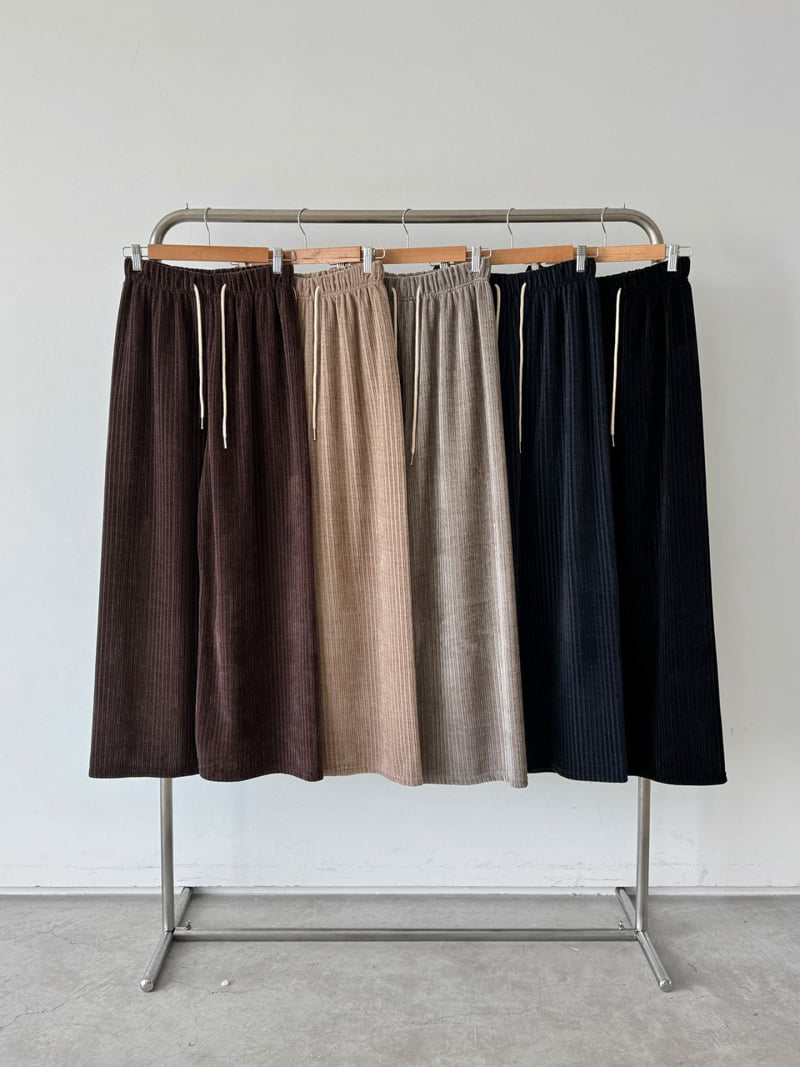 Queensmade - Korean Women Fashion - #momslook - Special Ribbed Pants - 12