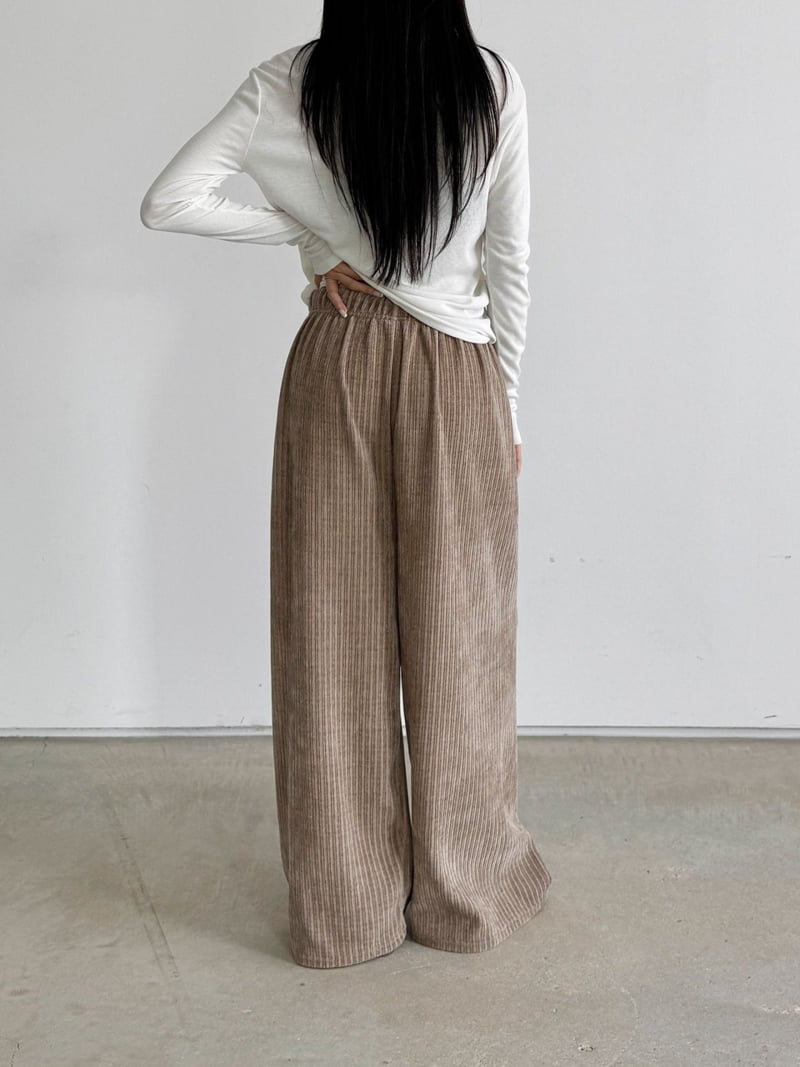 Queensmade - Korean Women Fashion - #momslook - Special Ribbed Pants - 6