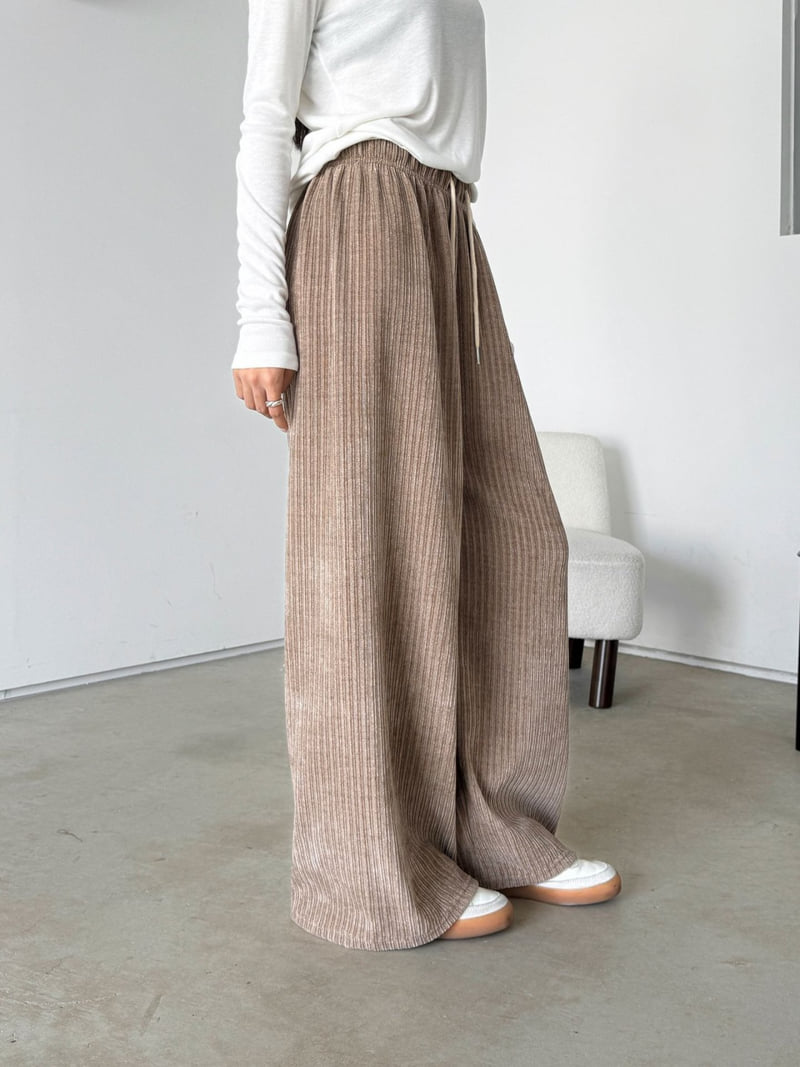 Queensmade - Korean Women Fashion - #momslook - Special Ribbed Pants - 8