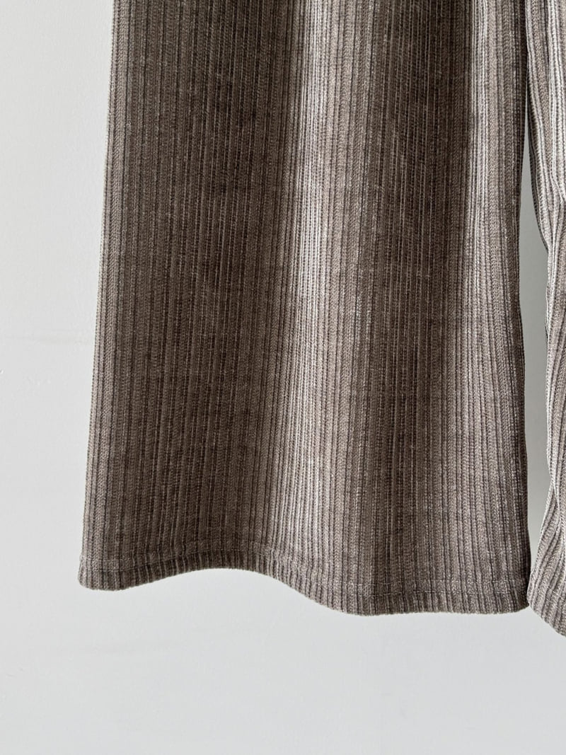 Queensmade - Korean Women Fashion - #womensfashion - Special Ribbed Pants - 11