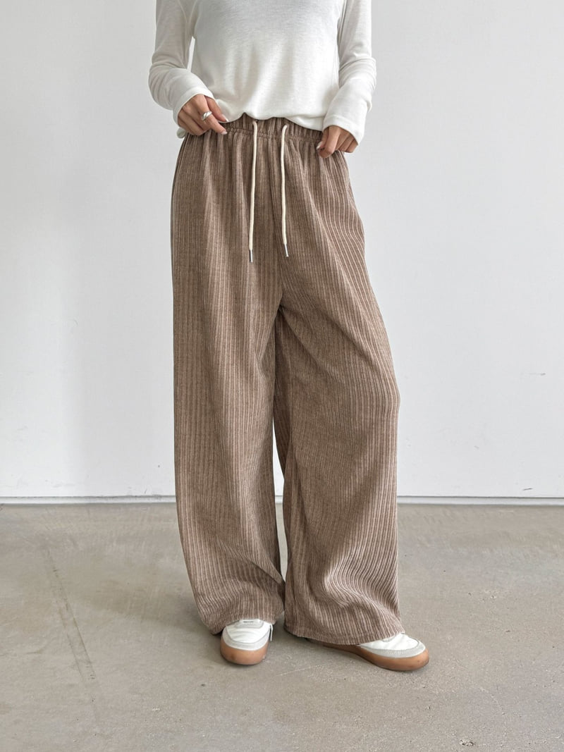 Queensmade - Korean Women Fashion - #womensfashion - Special Ribbed Pants - 3