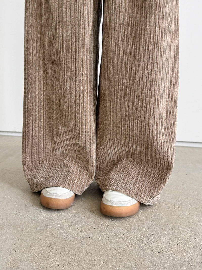 Queensmade - Korean Women Fashion - #womensfashion - Special Ribbed Pants - 5