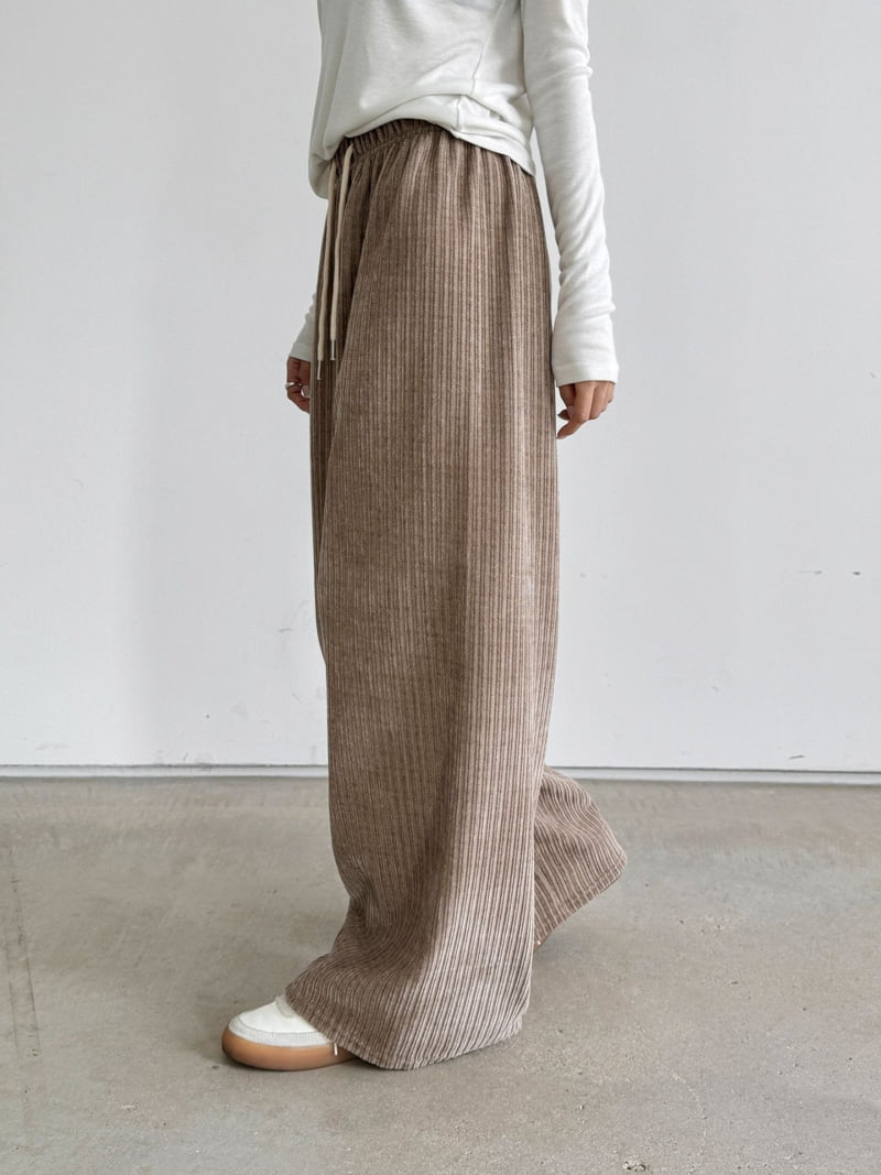 Queensmade - Korean Women Fashion - #womensfashion - Special Ribbed Pants - 7