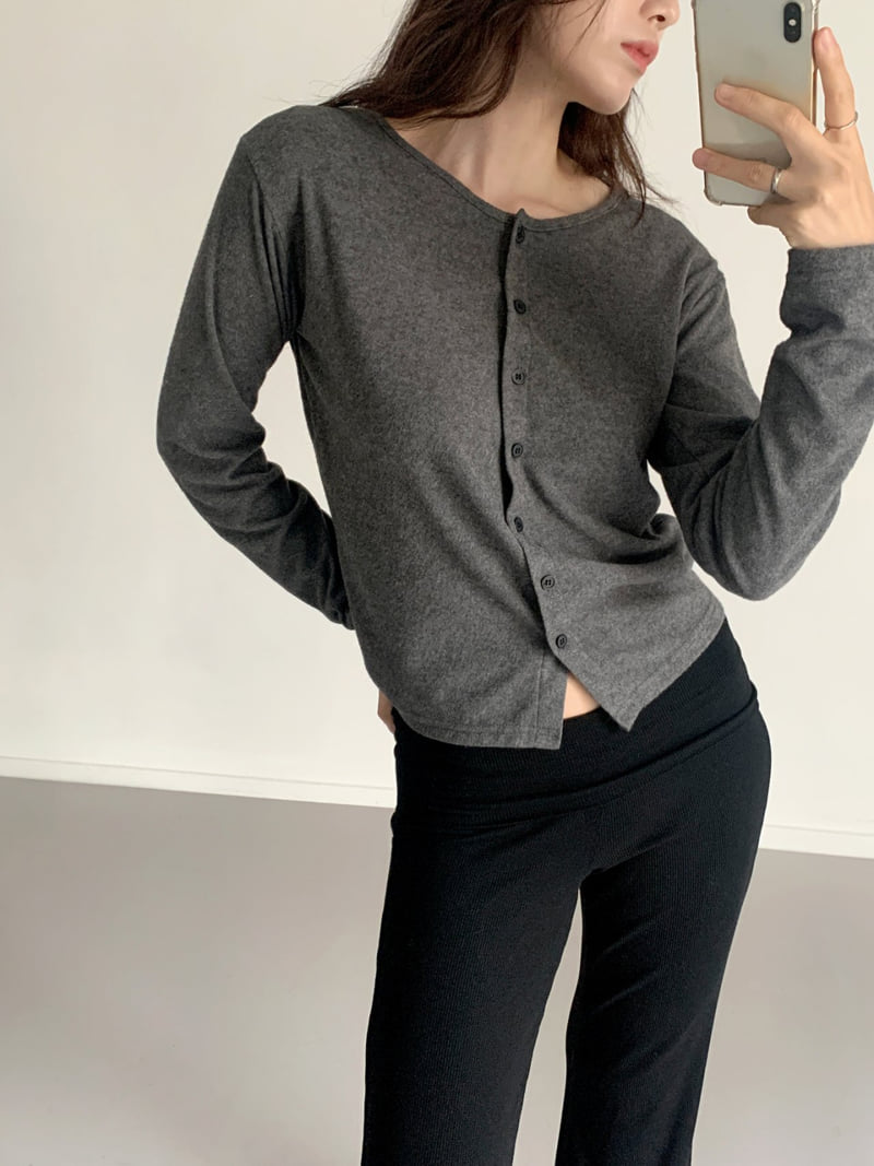 Queensmade - Korean Women Fashion - #womensfashion - Ale Fleece Cardigan - 2