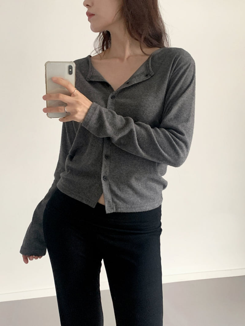 Queensmade - Korean Women Fashion - #momslook - Ale Fleece Cardigan - 4