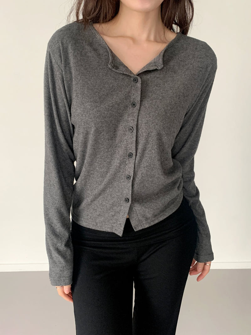 Queensmade - Korean Women Fashion - #womensfashion - Ale Fleece Cardigan - 6