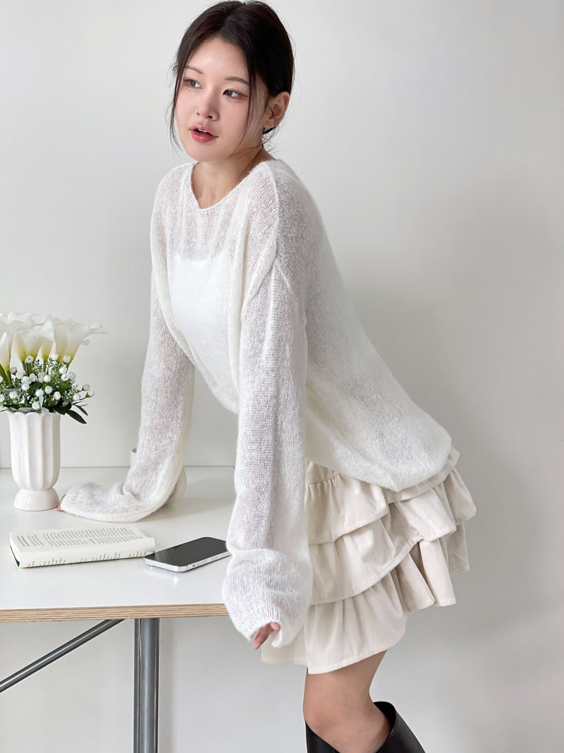 Queensmade - Korean Women Fashion - #womensfashion - Velvet Tiered Skirt - 5