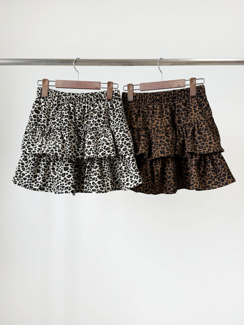 Queensmade - Korean Women Fashion - #womensfashion - Leopard Tiered Skirt - 12