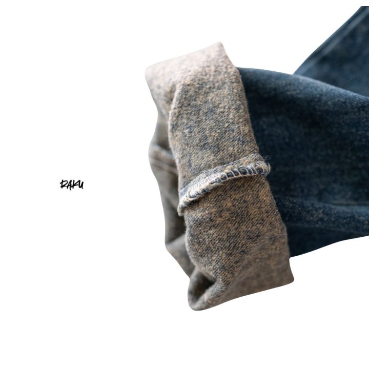 Raku - Korean Children Fashion - #kidzfashiontrend - Winter Carpenter Denim Pants - 7