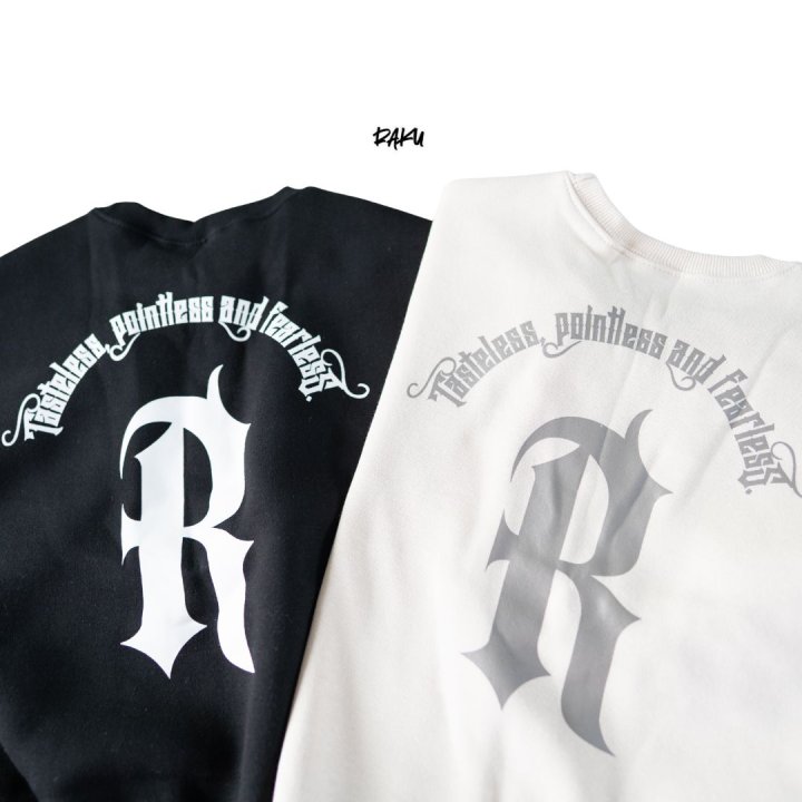 Raku - Korean Children Fashion - #minifashionista - Letter Sweatshirt - 8