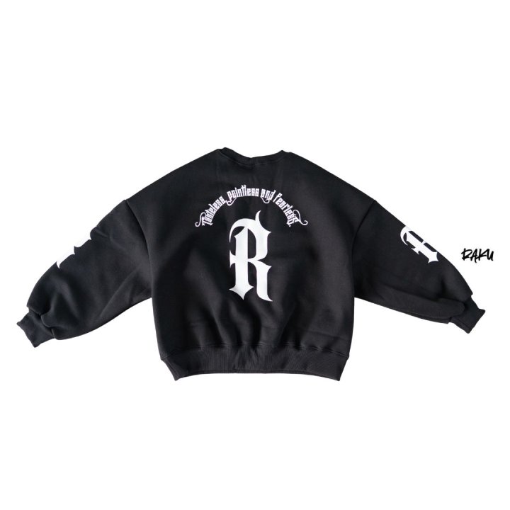 Raku - Korean Children Fashion - #stylishchildhood - Letter Sweatshirt - 12