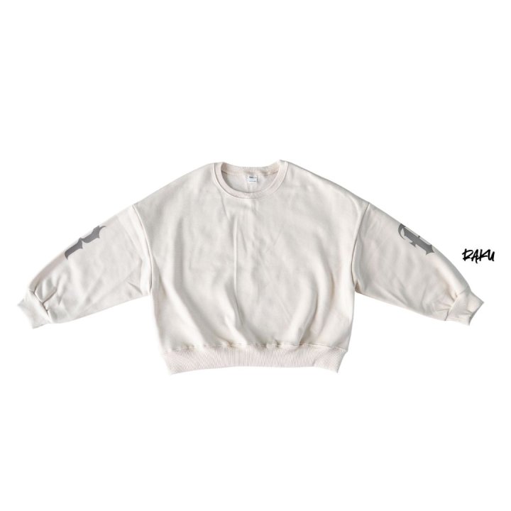 Raku - Korean Children Fashion - #todddlerfashion - Letter Sweatshirt - 10