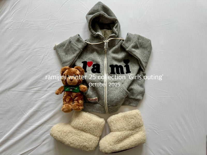 Ramijini - Korean Children Fashion - #kidsstore - Lami Hood Zip-Up - 9
