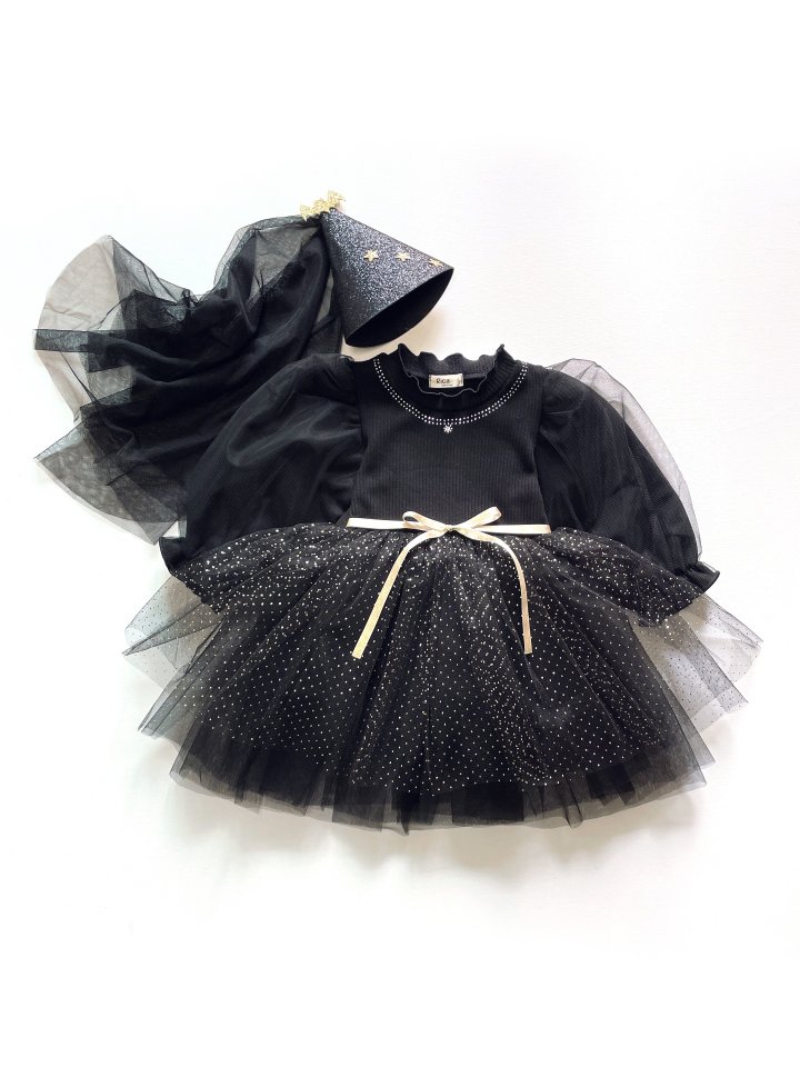 Rica - Korean Children Fashion - #minifashionista - Jewelry Witch One-piece - 5