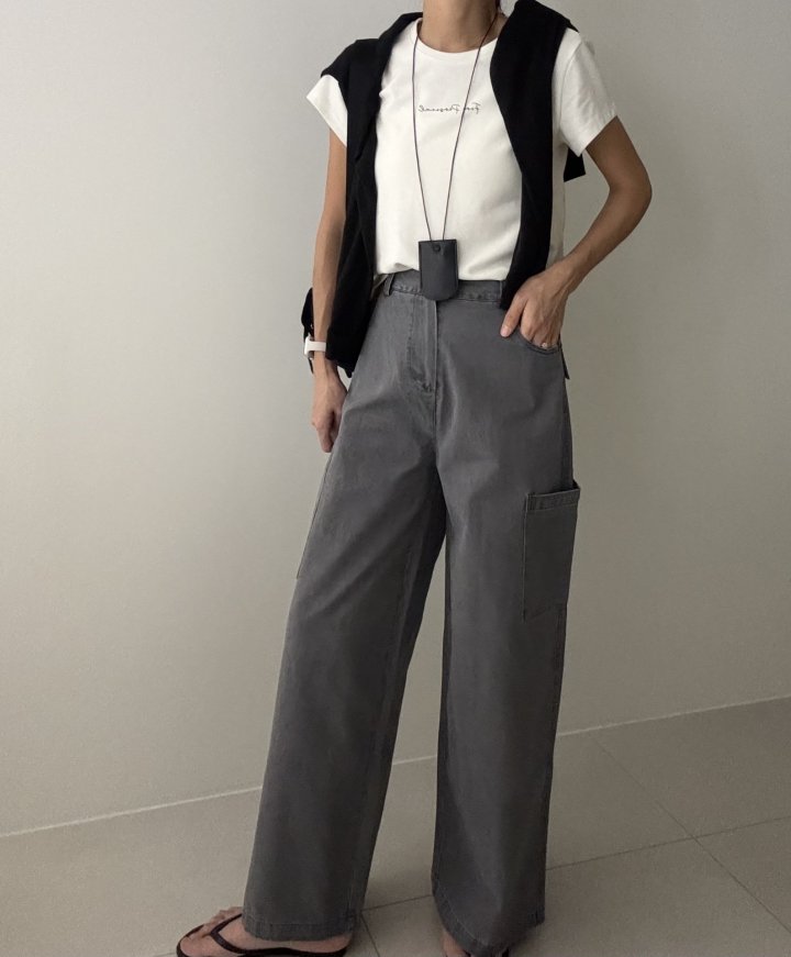 Ripple - Korean Women Fashion - #womensfashion - Grass Washed Pants - 4