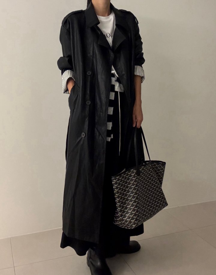 Ripple - Korean Women Fashion - #momslook - Peace Trench Coat
