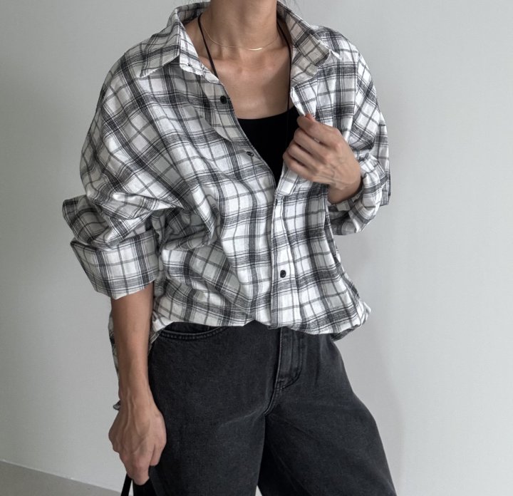 Ripple - Korean Women Fashion - #momslook - Lusk Check Shirt - 12
