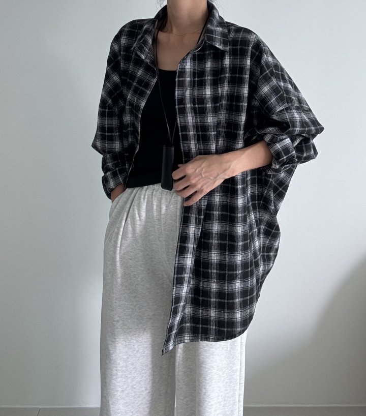 Ripple - Korean Women Fashion - #momslook - Lusk Check Shirt - 6