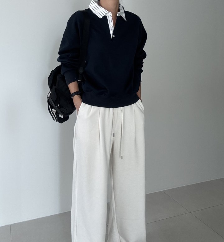 Ripple - Korean Women Fashion - #thelittlethings - Ed Collar Sweatshirt - 4